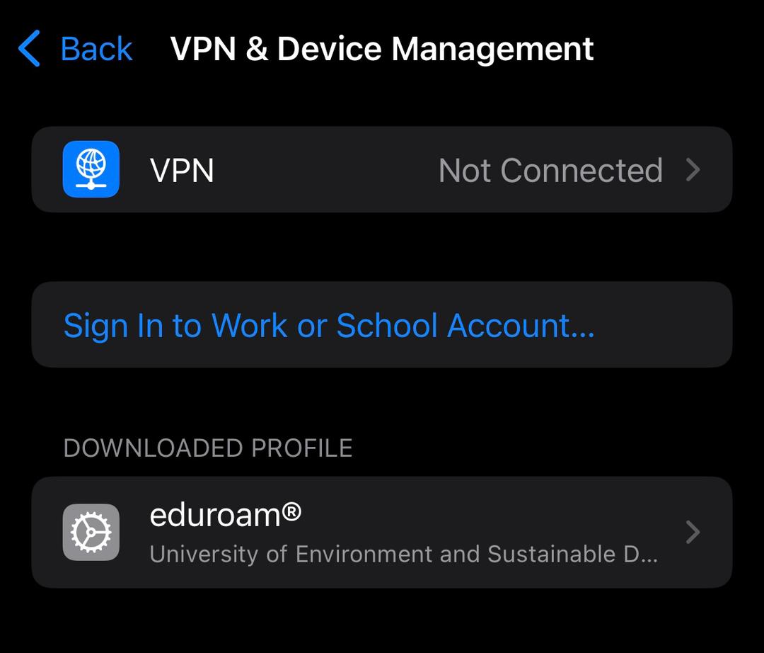iOS trust certificate