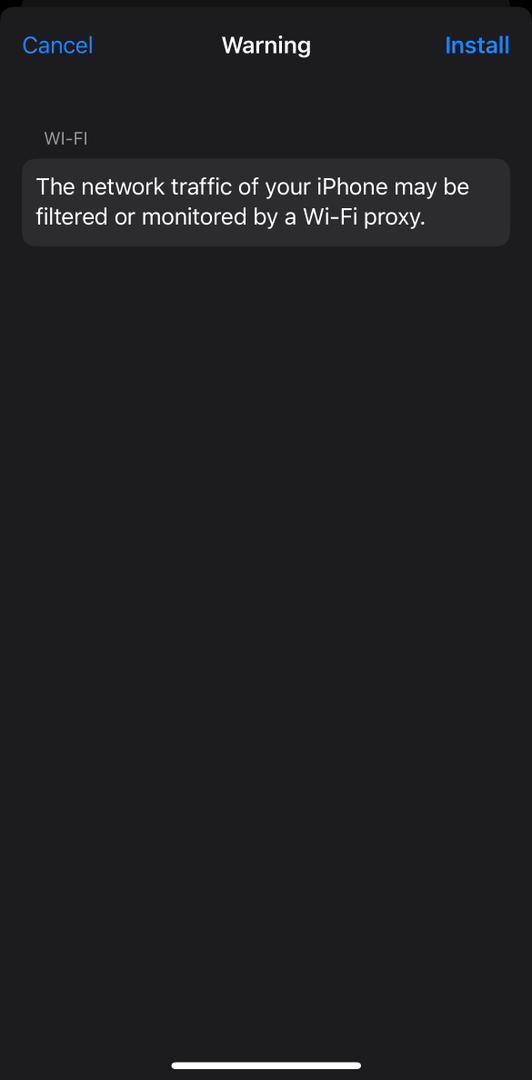 iOS trust certificate